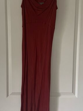 Anthropologie Elyse Slip Dress in Burnt Sienna